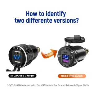 Doppel USB -Ladegerät Typ C mit Schalter, schnelles Ladegerät für BMW R1200GS, R1250GS, LC F850GS, F750GS, 1250GS, R 1200 GS, ADV F 900XR, F900R 10 Hauptverkäufe F800 GS - №3