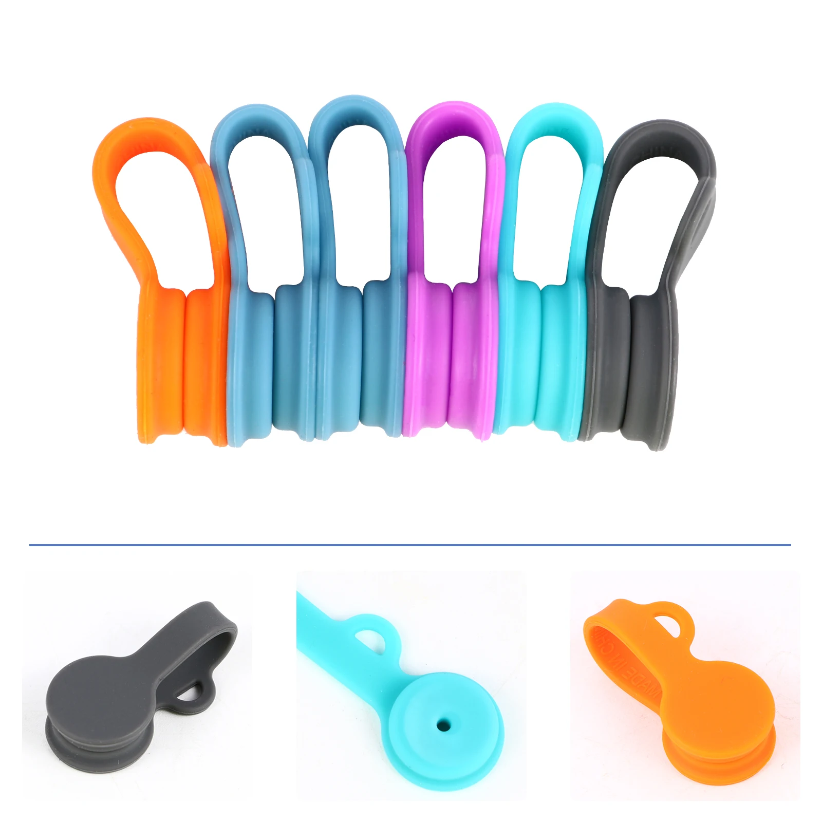 

Wire Mobile Phone Headphone Cord Winder Organiser Holder Magnet Cable Clip Silicone Practical Home Office Zero Accessories