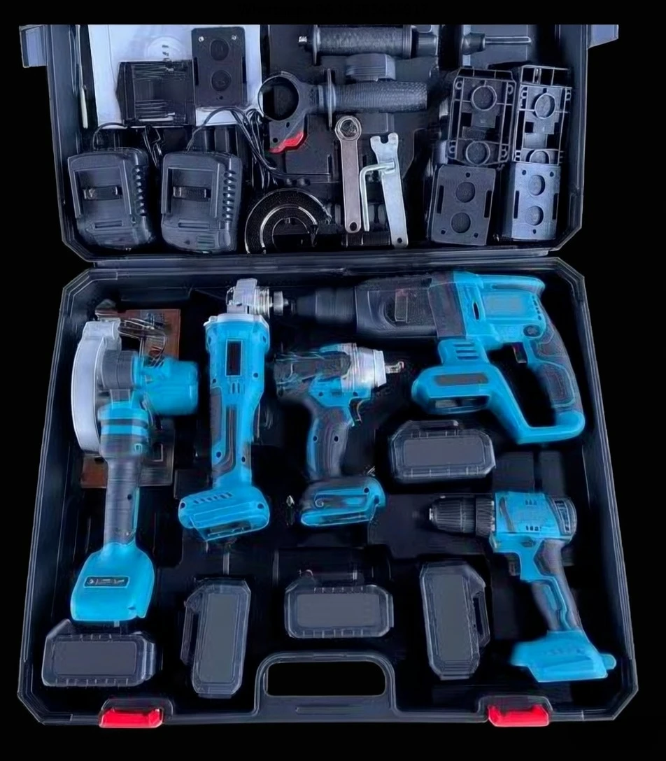 

Набор электроинструментов из четырех частей. Высокая мощность. Подходит для литиевого аккумулятора. Бесщеточный литиевый аккумулятор 4-в-1. Четырехкомпонентный.