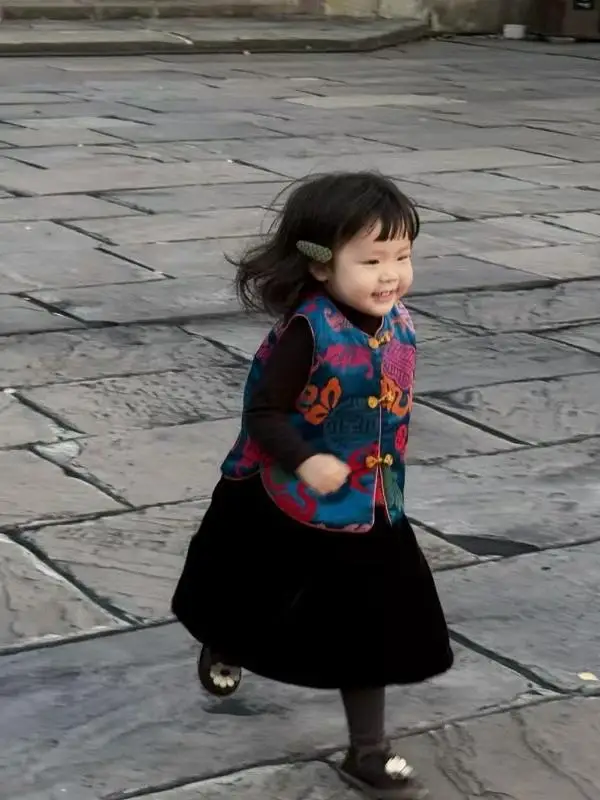 

Новогодний женский хлопковый жилет с вышивкой, китайский стиль, круглый вырез, длинный шелковый топ