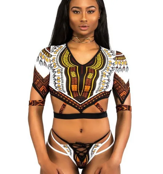 ملابس سباحة جديدة على الطراز العرقي لعام 2025 بيكيني نسائي أوروبي وأمريكي متعدد الحزام مطبوع بأكمام طويلة بيكيني بيكيني منقسم على الجنس