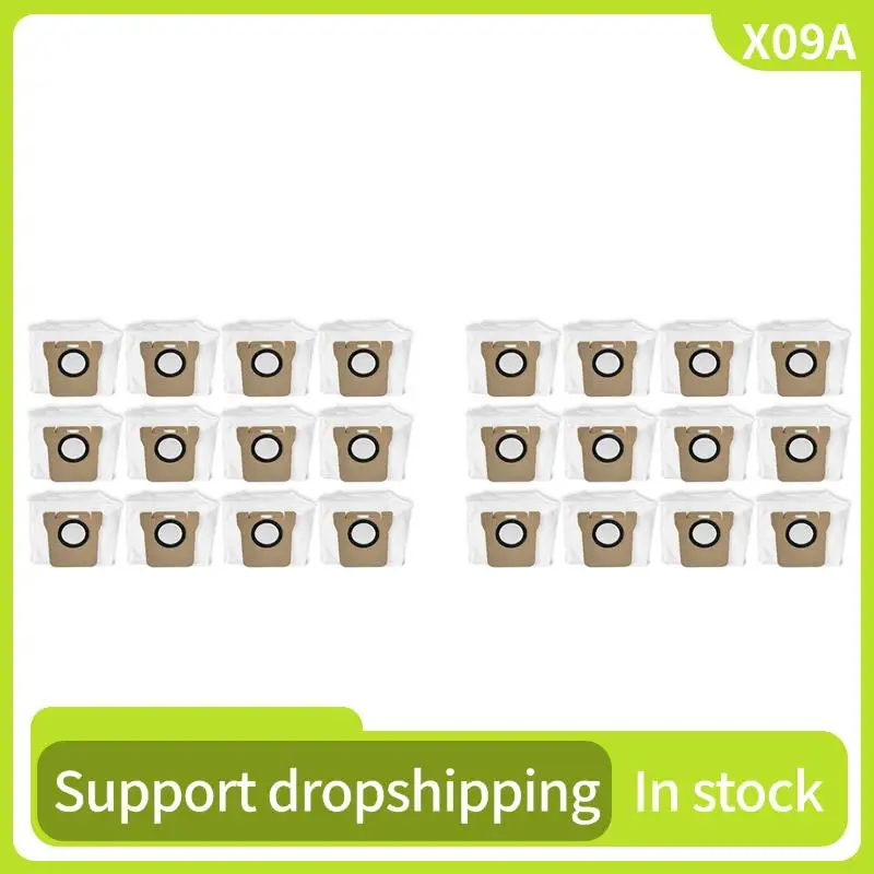 

X09A 24X For Xiaomi Robot Vacuum X10 Plus, Mijia Omni 1S B101CN / Dreame Bot S10 S20 Pro, X10 L10 L10S Ultra Dust Bag
