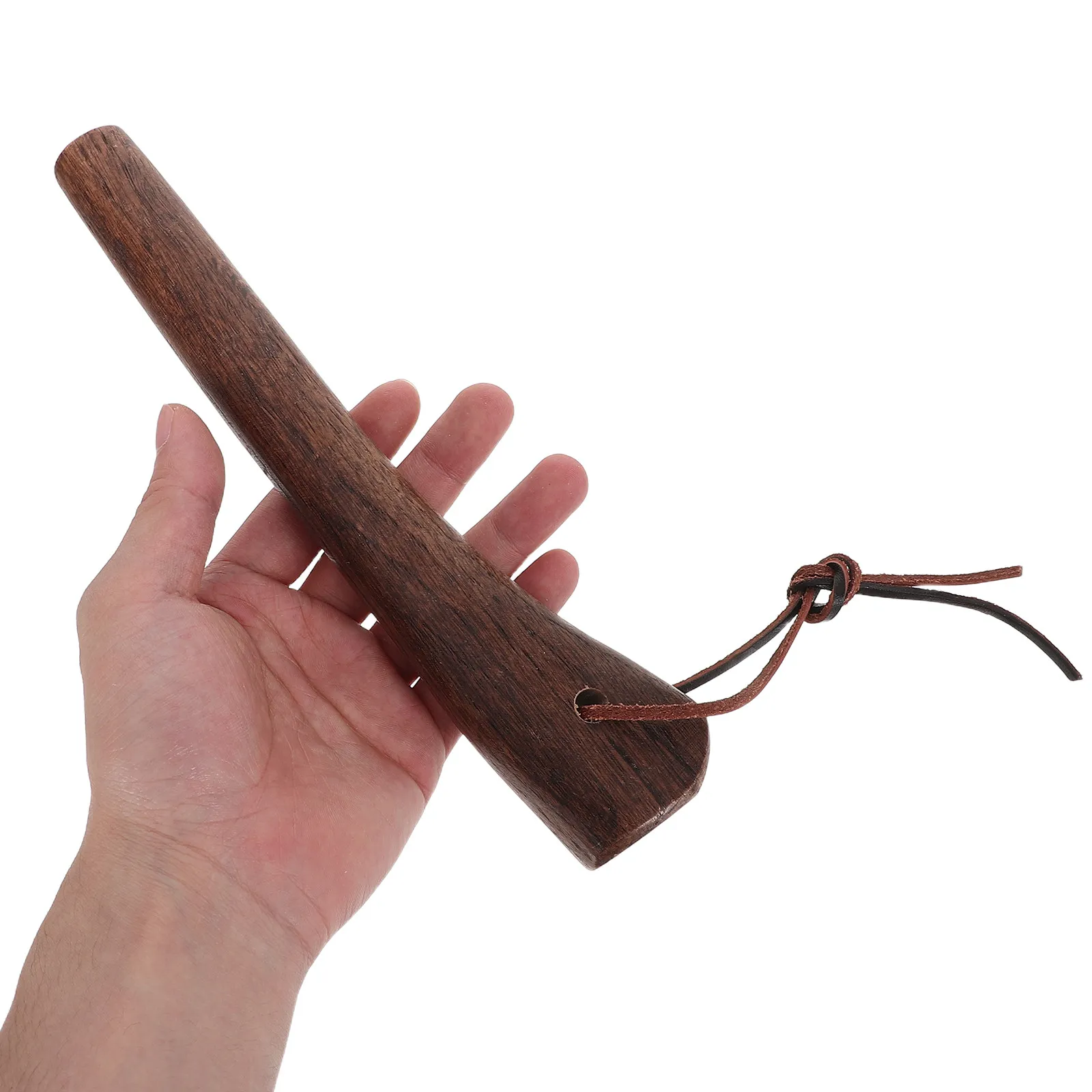 Short Wooden Axe Handle Replacement 8.5inch Hardwood Round Head Ergonomic Grip for Single Bit Hatchet Garden Camping Tools