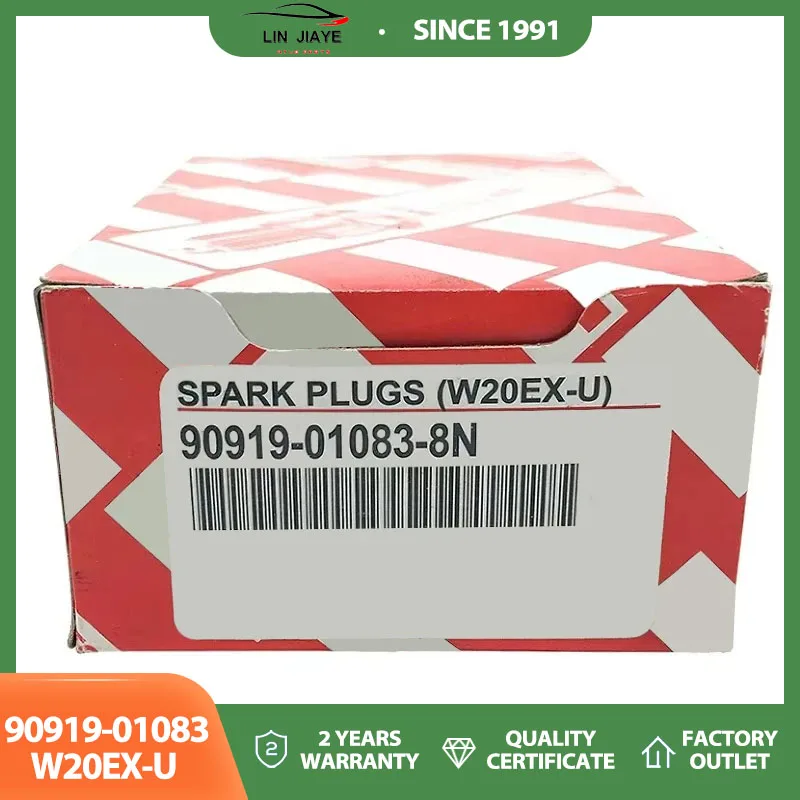 Car Spark Plugs iridium Ignition OEM 90919-01083 W20EX-U 9091901083 W20EXU FOR Toyota 4 Runner Dyna 100 Hilux Daihatsu Ford