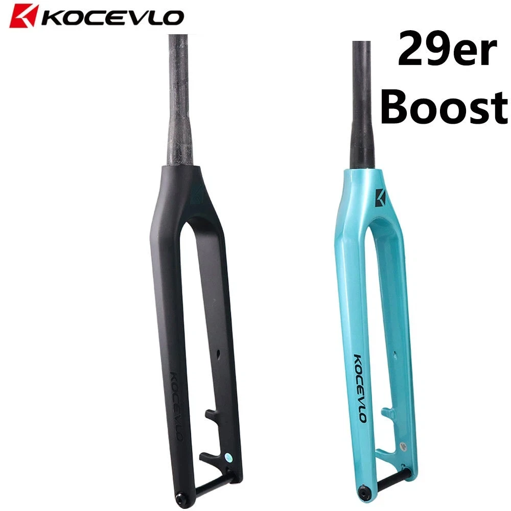 

29er Carbon Fiber XC Mountain Cycling boost Thru-Axle15*110mm Off-Road Rigid Fork DiscBrake Internal Cable Routing Design