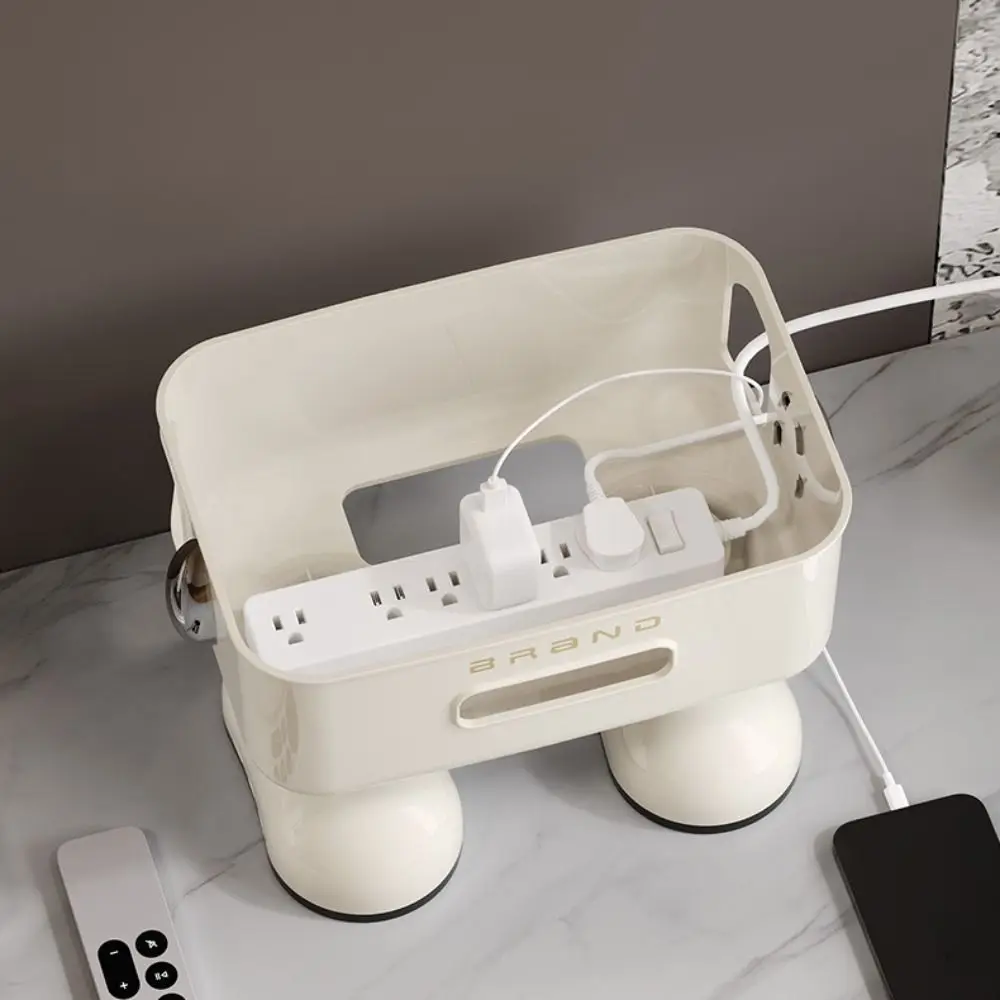 New Multifunctional Wifi Router Storage Box Cartoon Creative Power Strip Hidden Shelf Decorative Cable Management Box Household