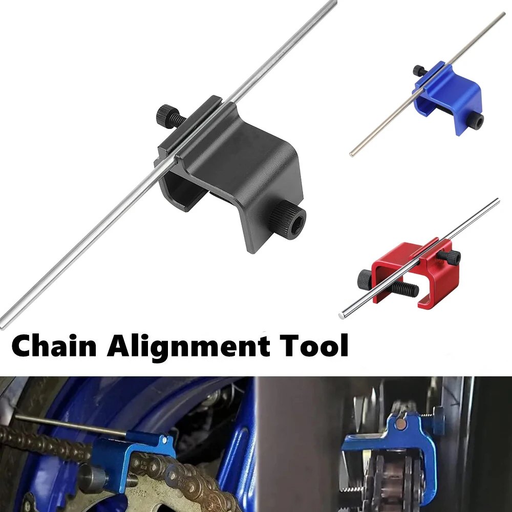 AliExpress NONE Motorcycle Chain Alignment Tool - Heavy Duty Chain Straightener for Dirt Bike/ATV, Adjuster & Repair Kit with Guide