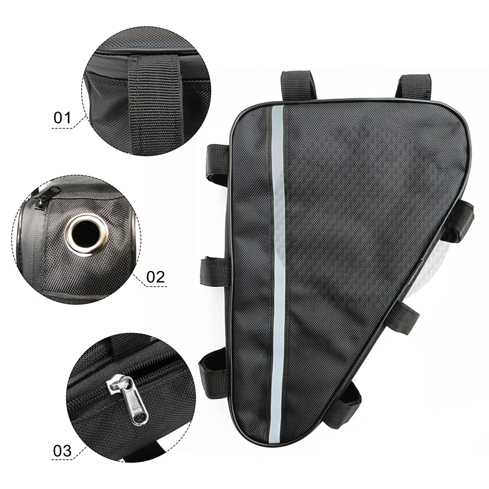 

Литий-ионный чехол для электрического велосипеда, рама для электровелосипеда, треугольная сумка для аккумулятора, ткань Оксфорд, водонепроницаемая сумка для контроллера, аксессуары для электромобилей