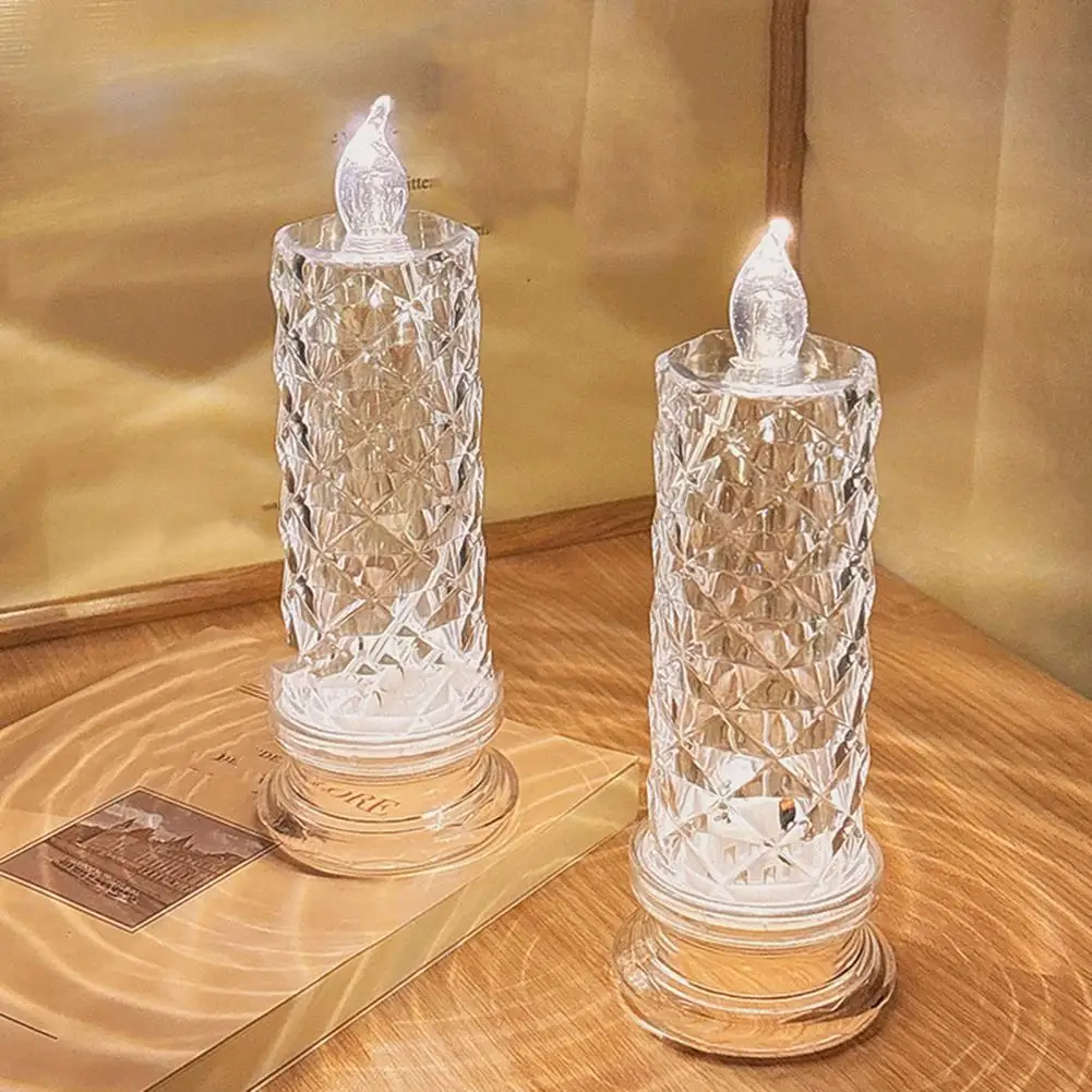 Battery-operated Candles Led Candle Set Flameless Led Candles for Valentine's Anniversary Wedding Decor Battery for Home