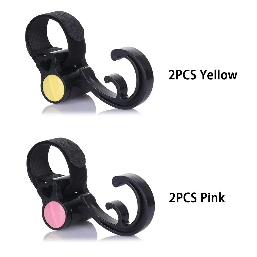 2PCS Multifunction 360 Degree Protable Rotate Cart Hook Stroller Hooks Organizer Bag Clip Baby Bag Hanger