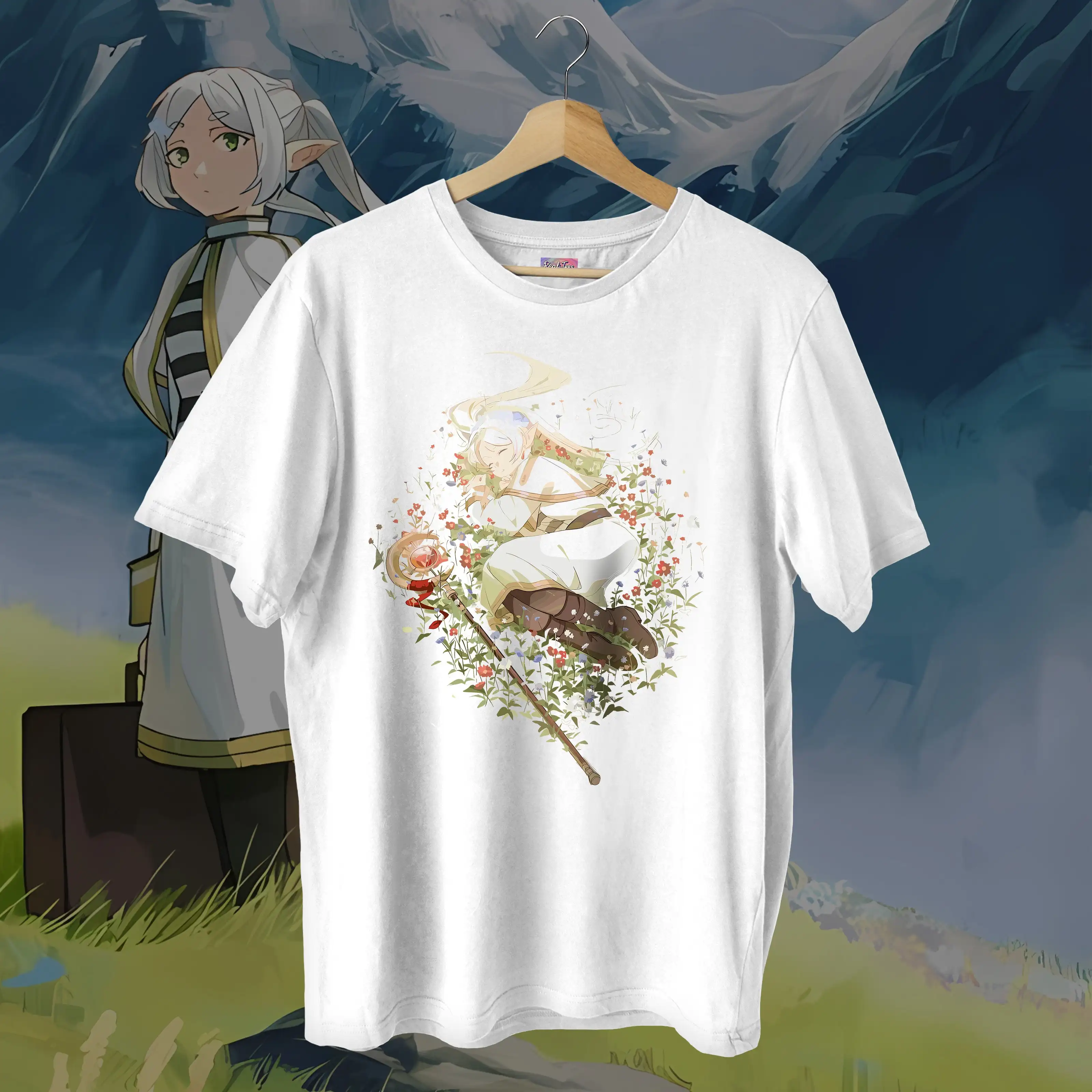 Frieren T-Shirt Beyond Journey's End Fern Girl  Anime Gifts Shirt