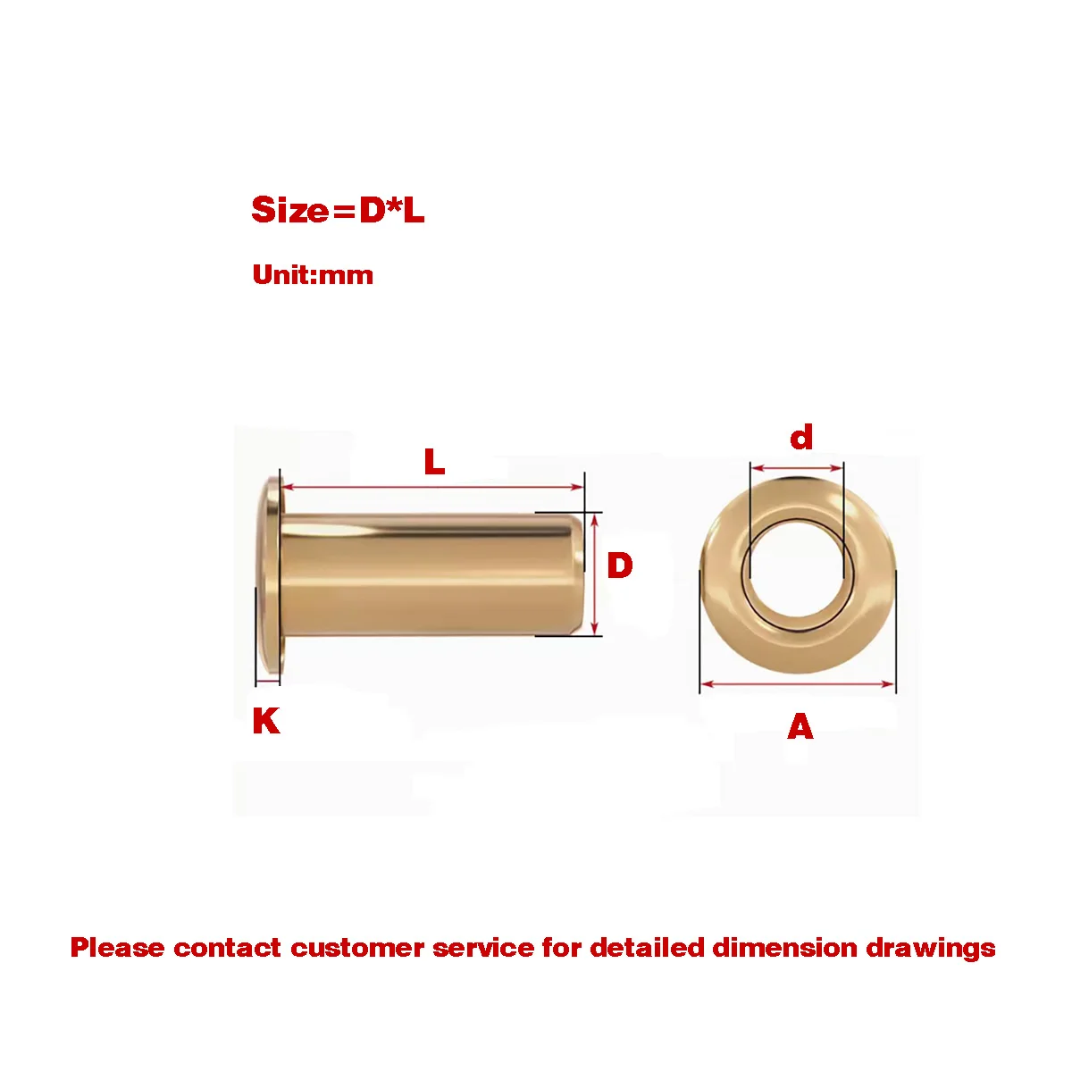 

Complete List Of Brass Hollow Rivets / Copper Chicken Eye Fasteners M1.3M1.5M1.7M2.5M3.5M4M5M6