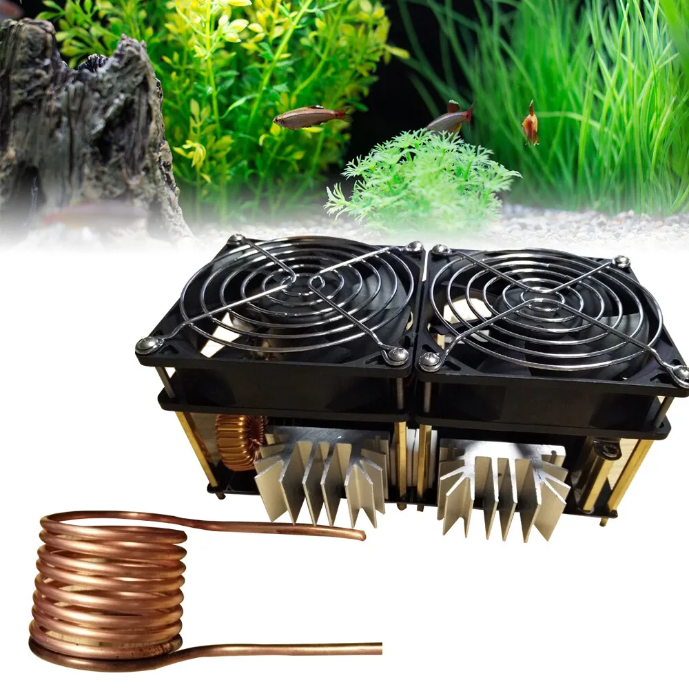 Módulo De Placa De Calentamiento Por Inducción Zvs De 1800 W, 12V-48V, Fuente De Alimentación Del Calentador 40A, Calentador Del Controlador Flyback + Tubo De Cobre — -53%, 58.68€ Coupon, from 49.99€ – 53% descuento – €49.99
