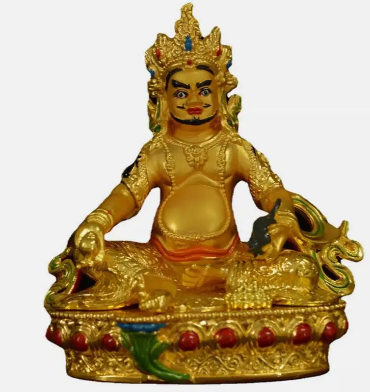 Nepal God of wealth Vajra luck Divinity Cloisonne technique Buddha statue