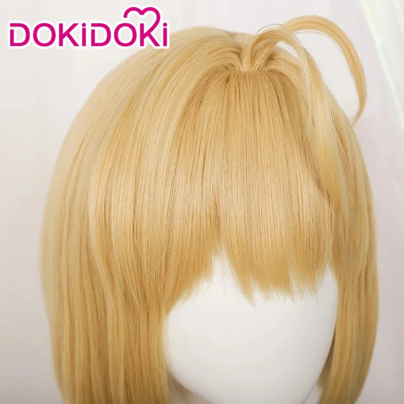 Zz04zz12 Juego Tsukihime DokiDoki Mujeres Navidad Cosplay Arcueid Brunestud Peluca Dorada