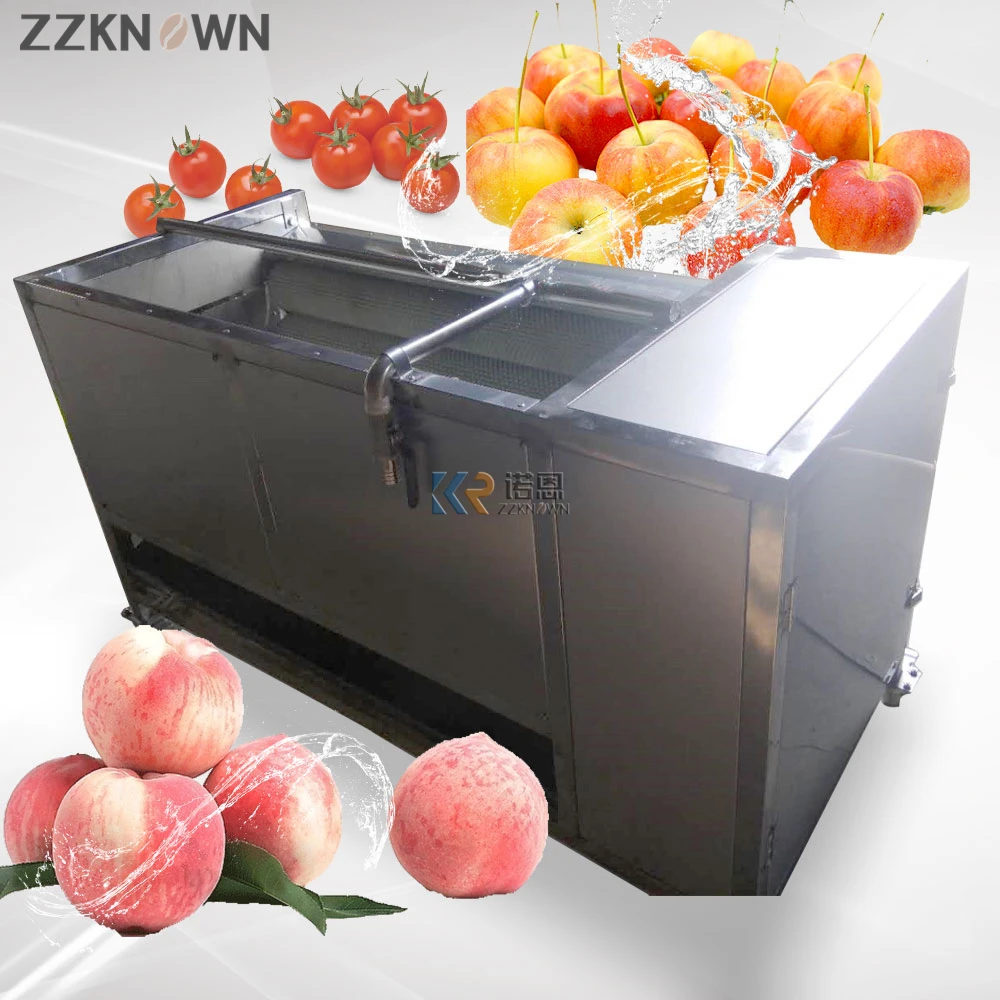 600-800 كجم/ساعة سعة البطاطس الحلوة الفول السوداني والزنجبيل والبصل والخضروات آلات غسل المرابط التجارية آلات تنظيف التفاح