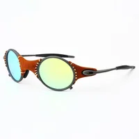 Gafas de sol polarizadas para hombre MTB, gafas de ciclismo UV400, gafas de sol para pescar, gafas de Metal para bicicleta, gafas para ciclismo, gafas para montar E5-3