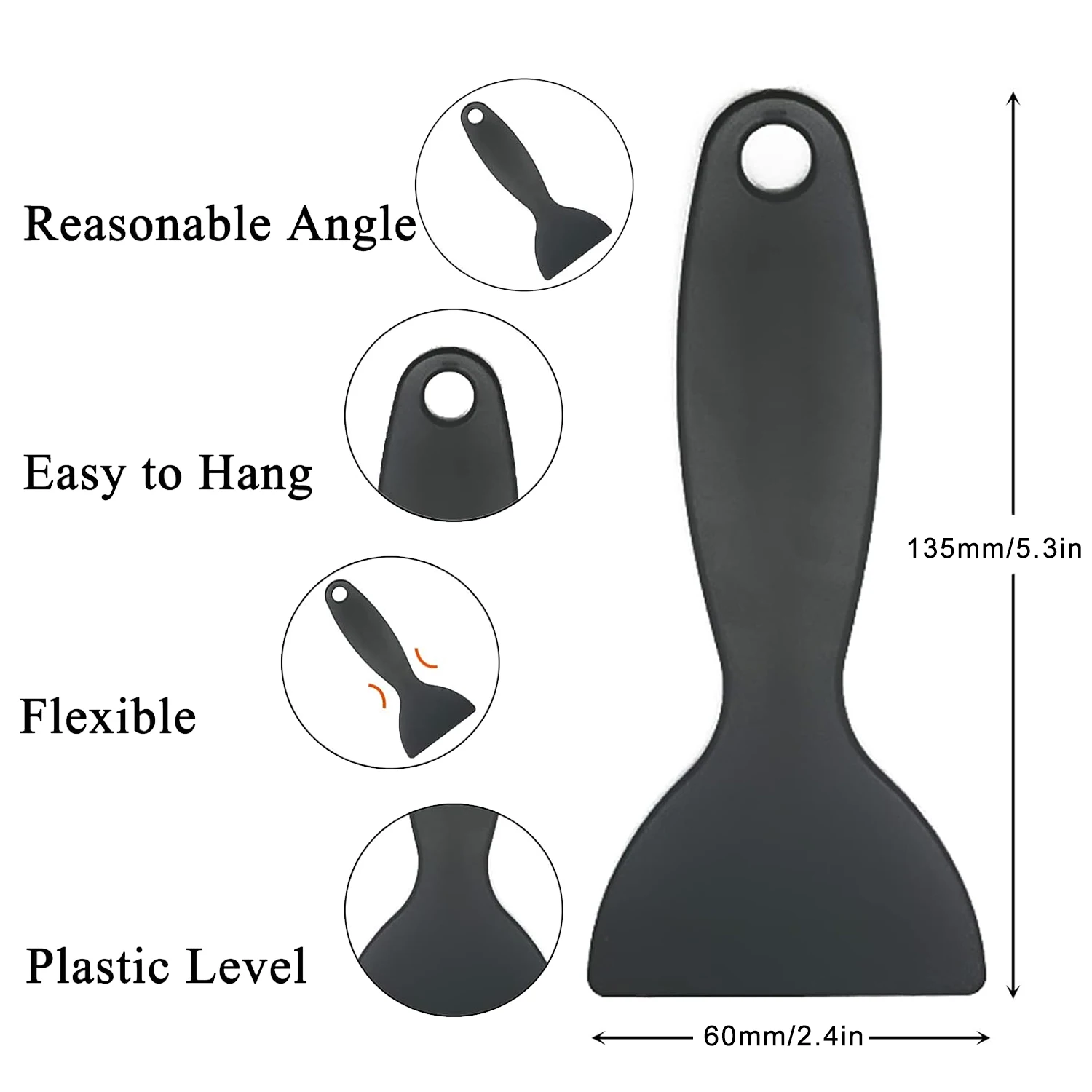 Anti-Static Plastic Scraper，Mobile Phone Film Decal Sticker Scraper Installation Tool, Air Bubble Remover