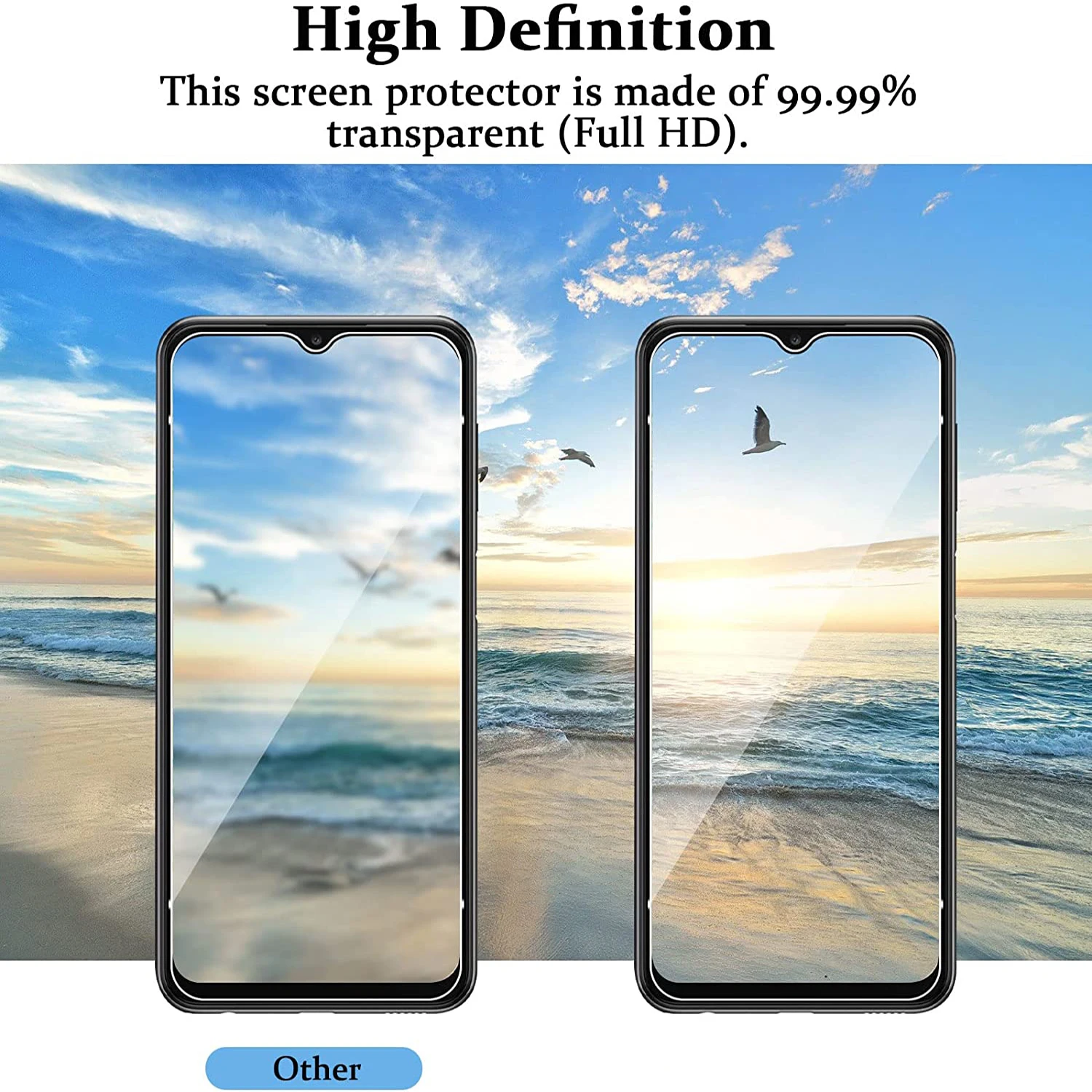 Dla Samsung Galaxy A33 5G HD Folia Ochronna na Ekran 2/4 szt. Szkło Hartowane — zdjęcie produktu 6