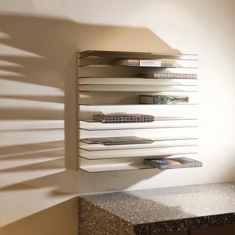 Wall-mounted invisible bookshelf Wall shelf Medieval storage shelf