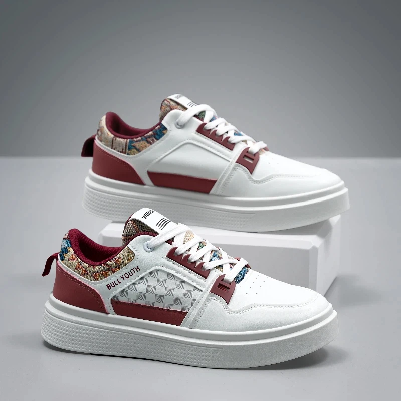 

Men's Retro Minimalist Striped Lace Casual Shoes Stylish Sneakers Trendy Men's Footwear