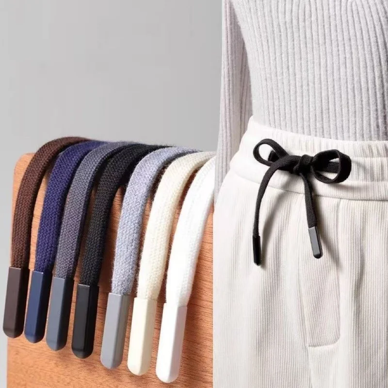 Length 140cm Sporting Pants Waist Drawstring Sweatshirt Hat Drawstring Colorful Metal Head Flat Laces Casual Pants Waist Cord