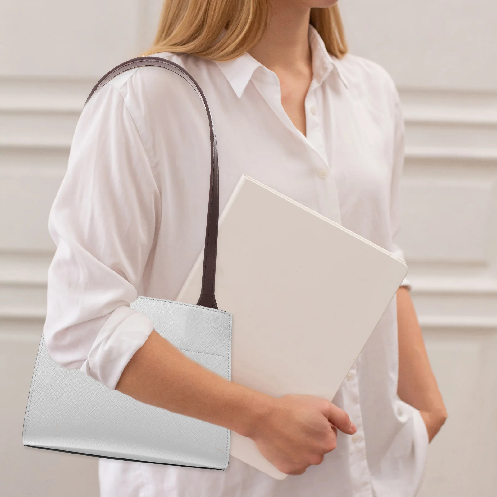 2개 프리미엄 숄더 스트랩 내구성 있는 교체용 핸들 가방 벨트 클러치 지갑 패션 DIY 업그레이드