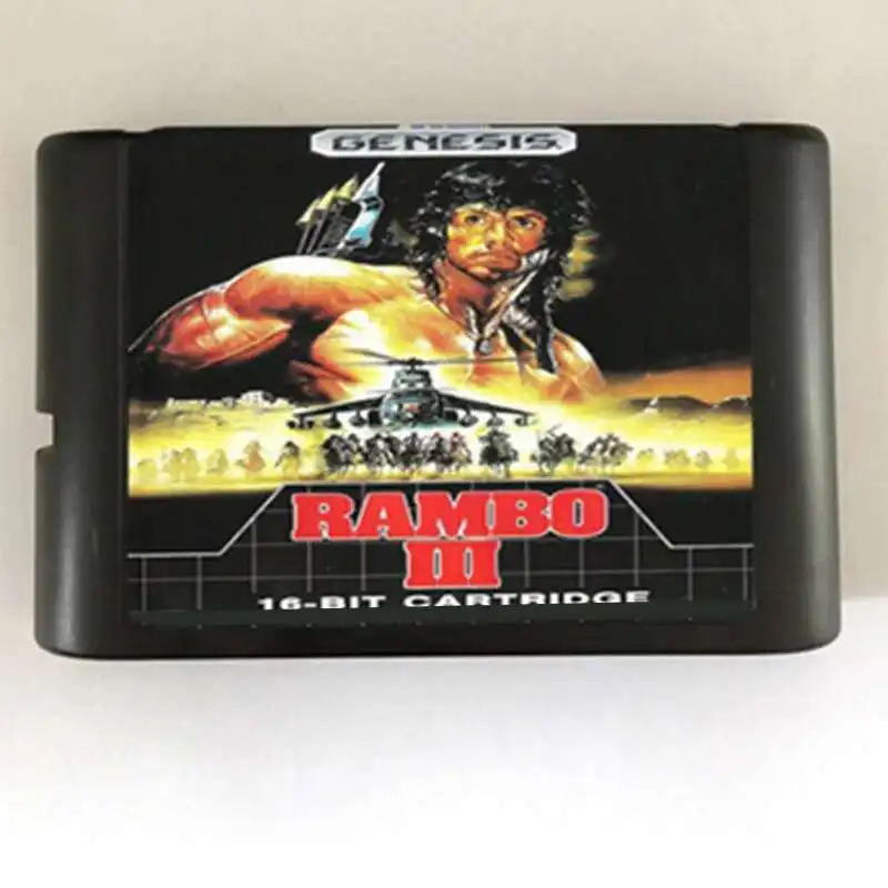 Rambo III Game Card 16bit MD Cart For Sega Mega Drive For Genesis Free Shipping