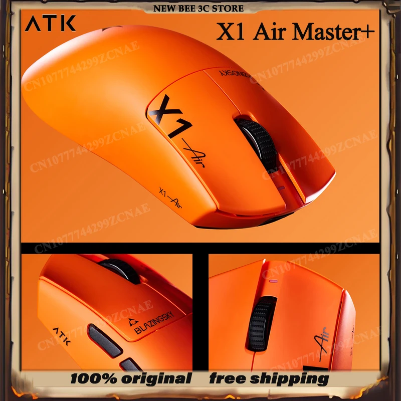 

ATK Blazing Sky X1 Air Master+ Esports Wireless Mouse 48g PAW3955 50000 DPI 8K Nordic 54L15 Gaming Mice For Valorant PC Gift