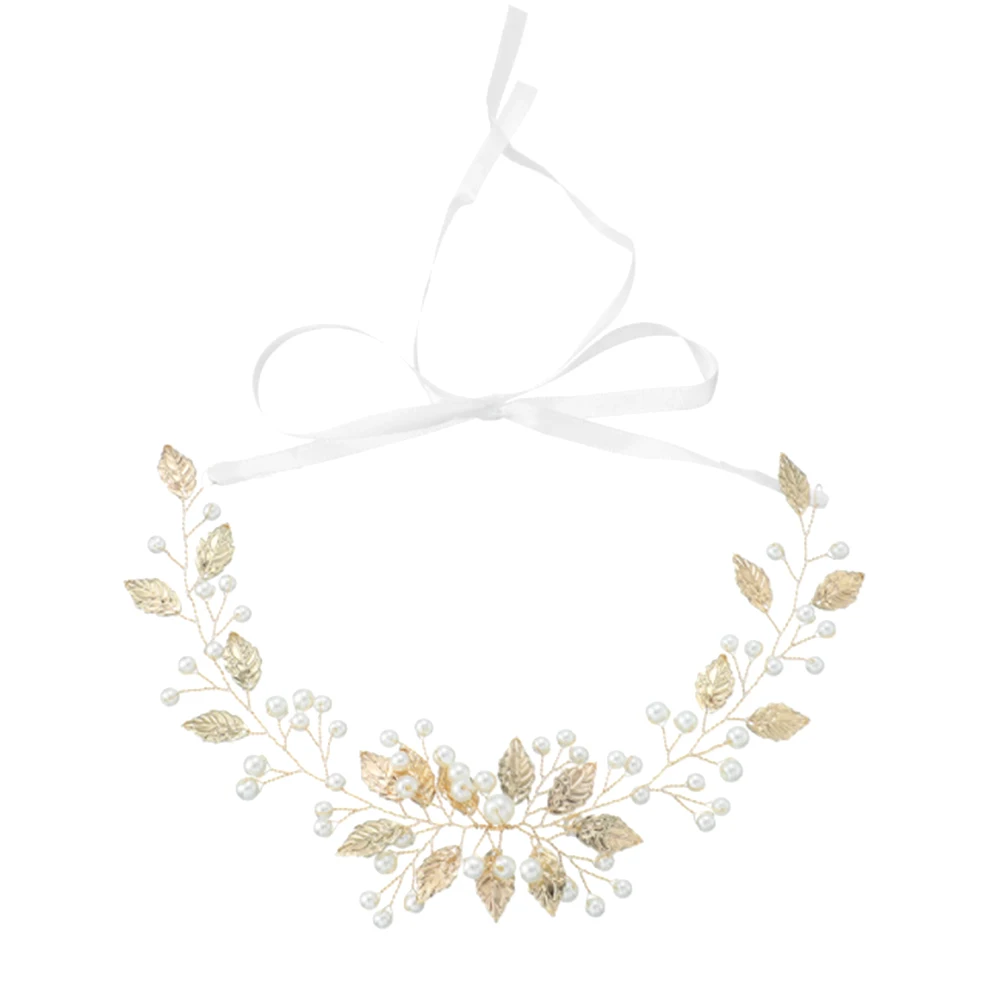 

Pearl Headb Women Wedding Bride Headdress Hair Accessories Elegant Pearl Decoration Lightweight Comfortable Occasions
