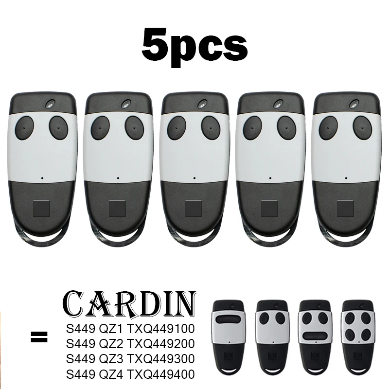 

CARDIN S449 QZ1 QZ2 QZ3 QZ4 TXQ449100 TXQ449200 TXQ449300 TXQ449400 Пульт дистанционного управления гаражными воротами 433,92 МГц Управление электрическими воротами