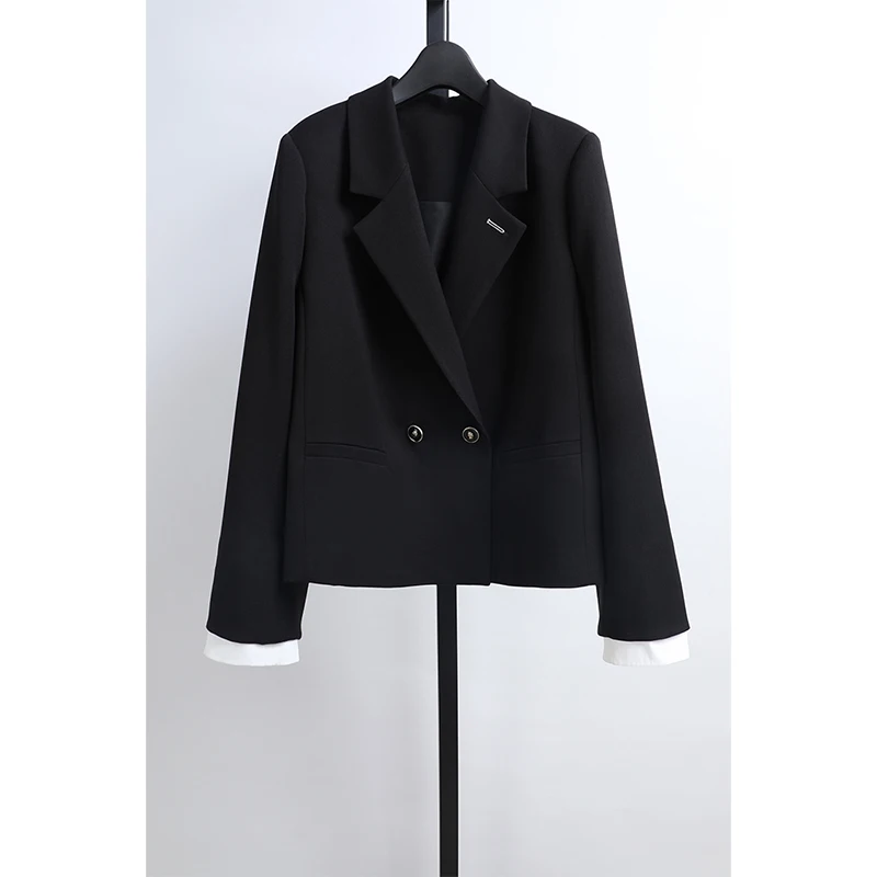 

Новинка Awei: Женский деловой костюм с прямым пиджаком и брюками, модный рабочий стиль, профессиональный крой, производство Китай.