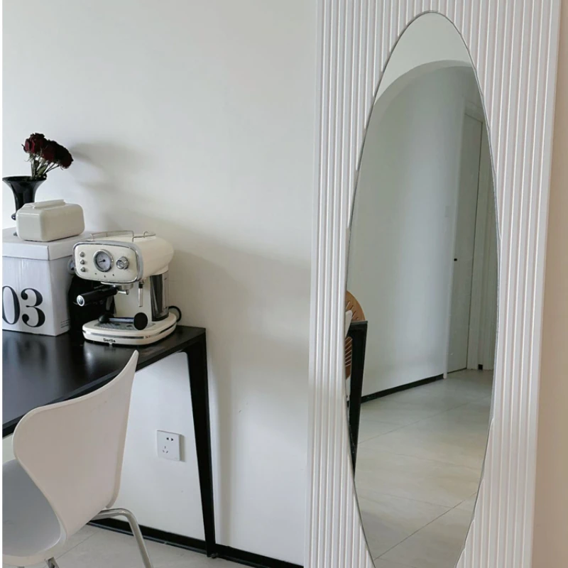 

Full-length mirror square household bedroom floor-to-ceiling clothing store fitting mirror