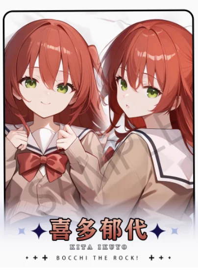 FASE AO VIVO Anime Fronha de Corpo, Kita Ikuyo, Sexy, Dakimakura, Abraço, Otaku, Loli, Capa de Almofada, Presentes, HY