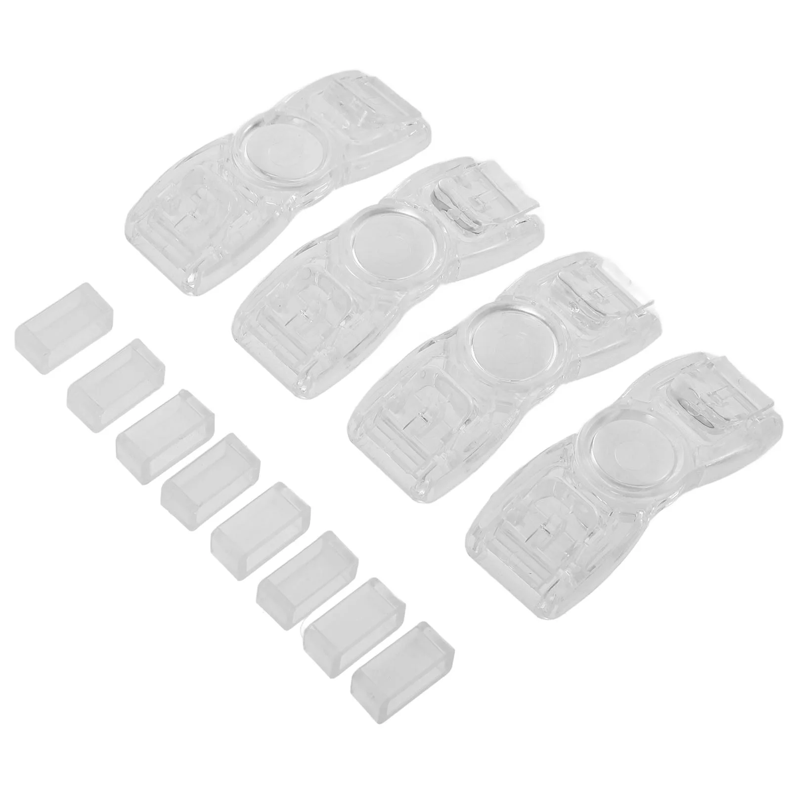 4 Pcs Swimming Goggles Accessories Kids Strap Buttons Buckles Plastic for Universal Accessory Miss Head