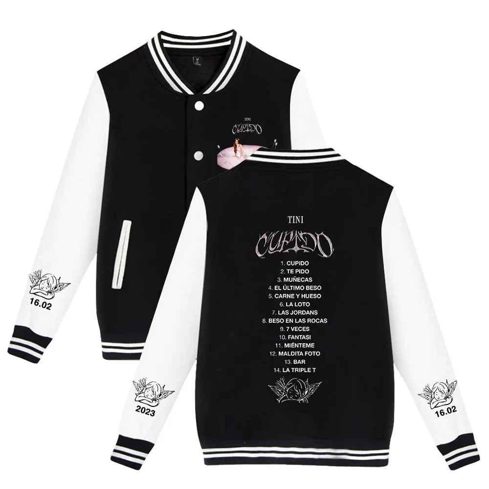 Tini Tour 2023 Tini Stoessel Merch Baseball Jacket Women Men Bomber Jacket Outerwear Streetwear Hip Hop College Baseball Uniform