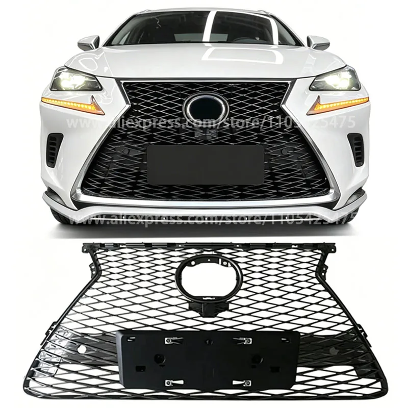 Спортивная решетка радиатора, защитная накладка на радиатор для LEXUS NX200 300H NX200T F SPORT, для моделей с приводом на два колеса и полным приводом, элемент обвеса кузова