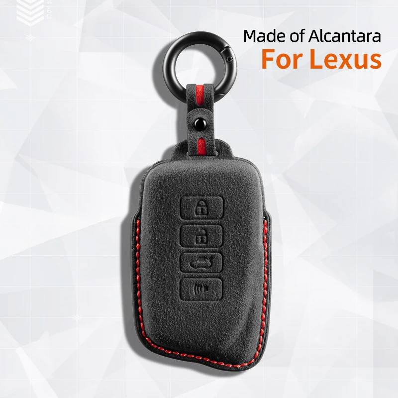 car Key Case Cover Holder Key Shell suede For For Lexus ES UX UX 300e NX LC NX GS RX GX RC 200 250 350 LS 450H 300H Keychain