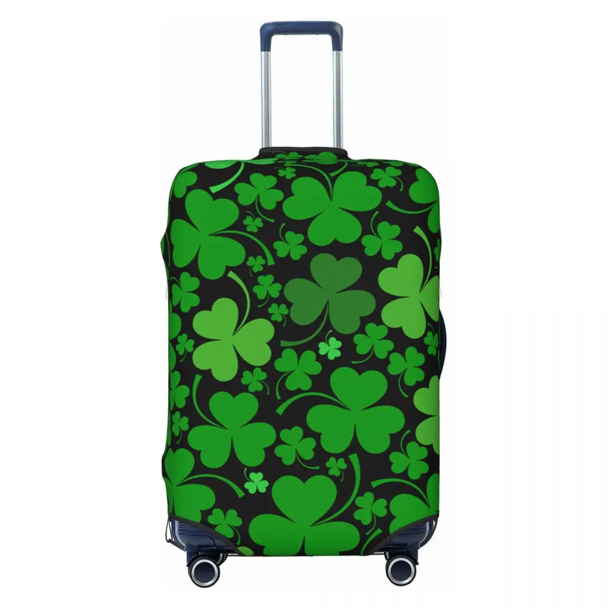 

Custom Fashion St Patrick's Day Shamrock Clover Leaf Luggage Cover Protector Dust Proof Travel Suitcase Covers