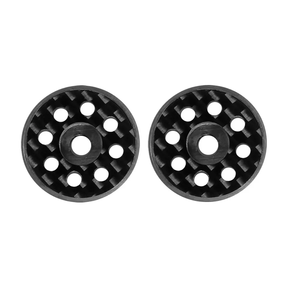 2pcs Carbon Fiber Tail Wing M3 Screw Washer for 1/8 1/10 RC Off Road Buggy Truck Racing Crawler Car Upgrade Parts Accessories