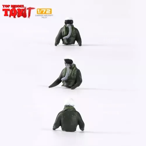 1/72 Scale Props Miniatures Fighter Pilot Sitting Posture Male Soldier Scene Accessories Model Fit Cars Vehicles Toys