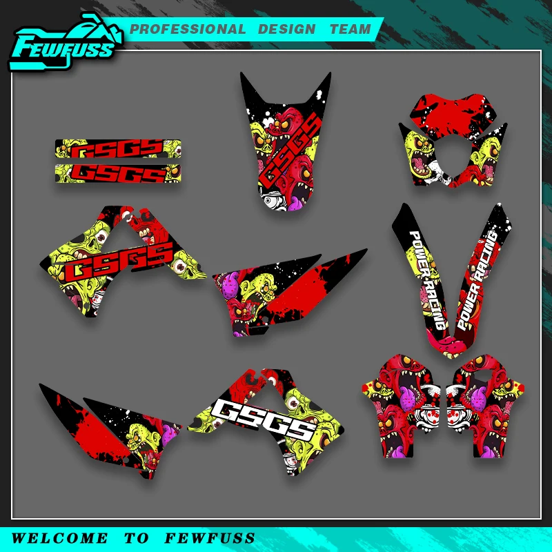 

Fewfuss For GASGAS EC 2010 2011 Graphics Decals Stickers Motorcycle Background Custom Number