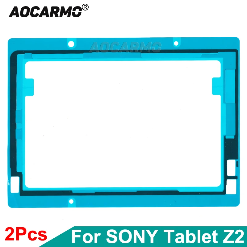 

Aocarmo For Sony Xperia Tablet Z2 SGP521/541 SGP511/512/561 Front LCD Screen Display Sticker Frame Waterproof Adhesive