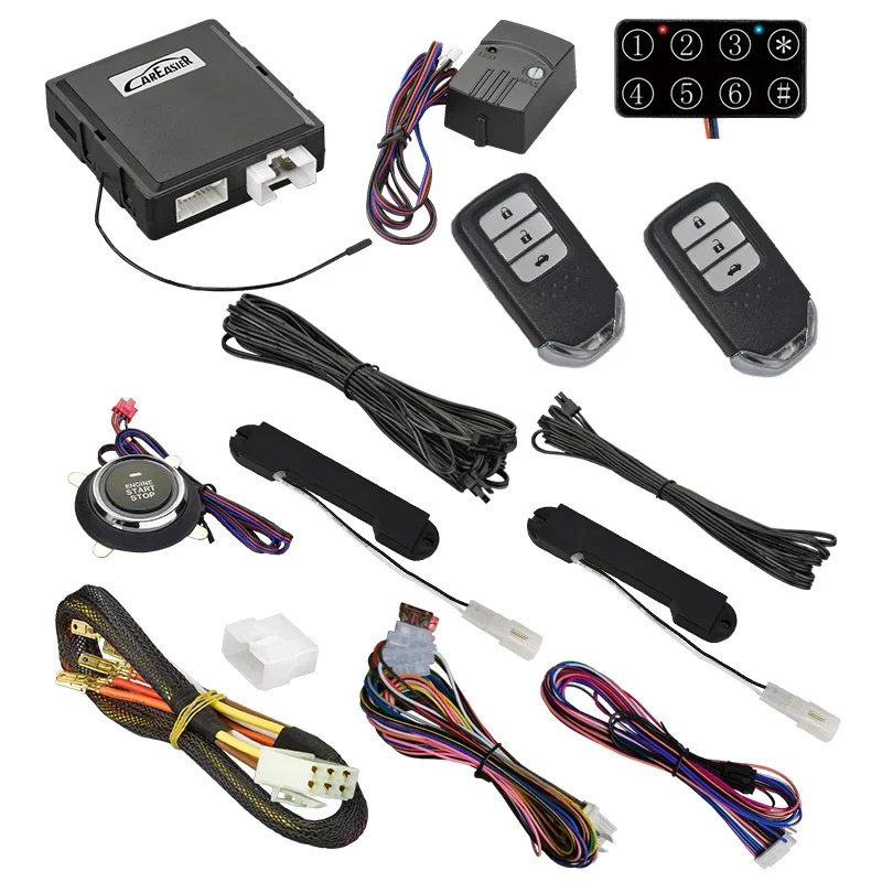 4G GPS/GSM Control de teléfono inteligente alarma de coche PKE entrada sin llave botón arranque del motor con arranque remoto