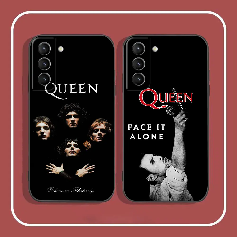 Freddie Mercury Queen band Phone Case For Samsung Galaxy S24 S23 S22 S21 S20 Ultra 5G Fe S10 S10E S9 Plus Lite Black Soft Cover