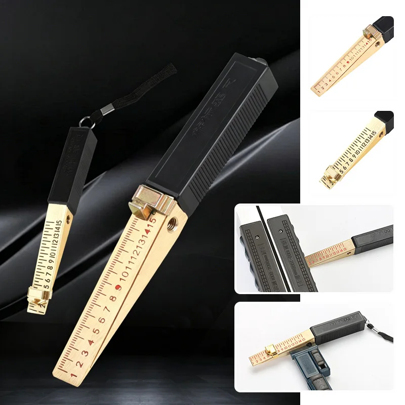 Top Deals Door-Gap Measuring Tool, 1-15Mm Fire Door-Gap Gauge Checker, Feeler Gauges For Engineering Inspection Measurement