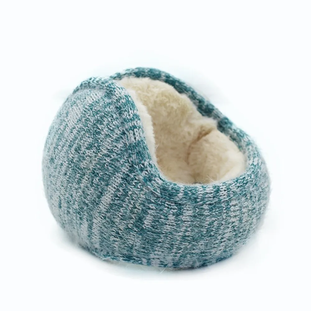 Back Worn Design Mohair Fleece Earmuffs Lining Stretch Foldable Ear Protector Lightweight Portable Thermal Ear Muffs