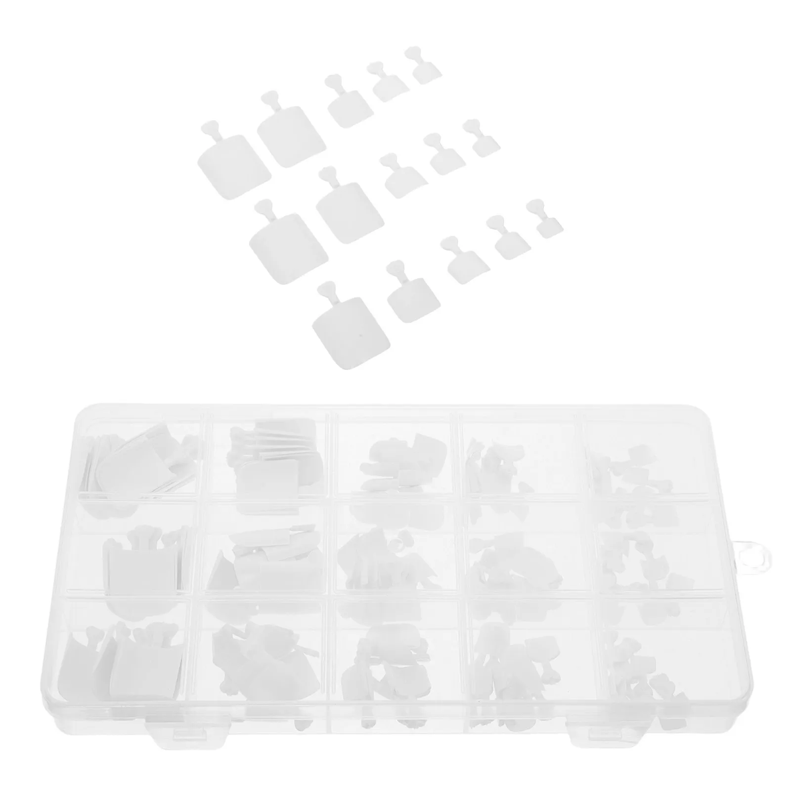 150Pcs Full Cover Toenail Tips White Natural False Toe Nails Reusable Plastic Nail Tips Wide Fit for Casual Walks