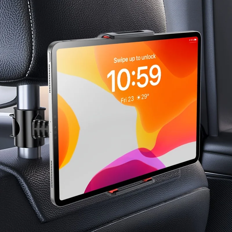 

1PC Rear Seat Phone Holder Car Rear Pillow Live Music Instrument Accessories Selfie Stick Camera Tripod Sound Card