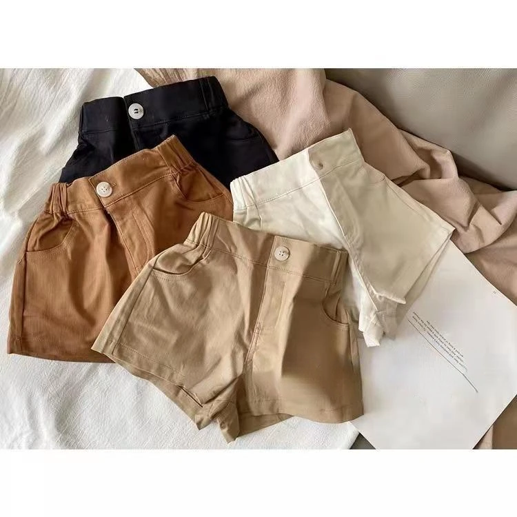 Baby Pants Kids Summer Shorts Boys and Girls 2022 Korean of Handsome Shorts Baby Big Pocket All-match Loose Pants